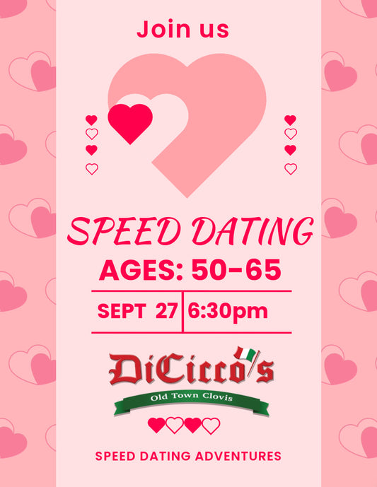Traditional Speed Dating Event-AGES (50-65)